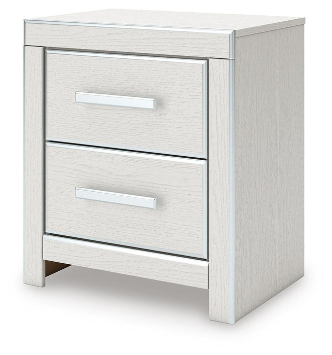 Zuraleus Queen Upholstered Panel Platform Bed, Dresser, Mirror, Chest and Nightstand