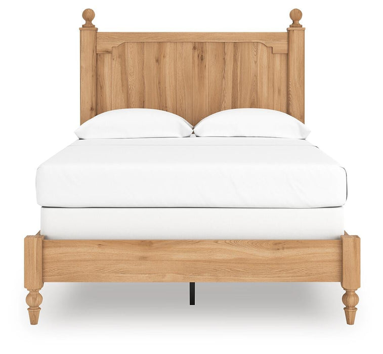 Aleaport Full Panel Bed with Mirrored Dresser and Nightstand