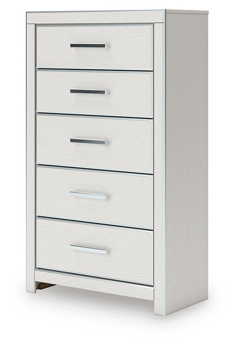 Zuraleus Queen Upholstered Panel Bed, Dresser, Mirror and Nightstand