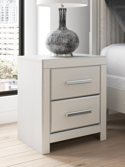 Zuraleus Queen Upholstered Panel Platform Storage Bed, Dresser, Mirror, Chest and Nightstand