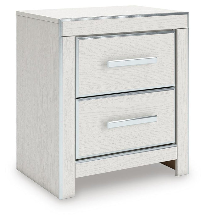 Zuraleus Queen Upholstered Panel Platform Bed, Dresser, Mirror and Nightstand