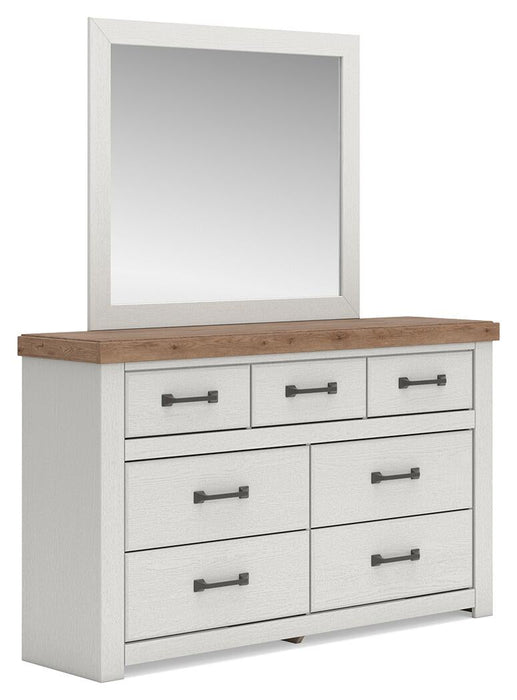 Savonport Full Panel Storage Bed, Dresser and Mirror