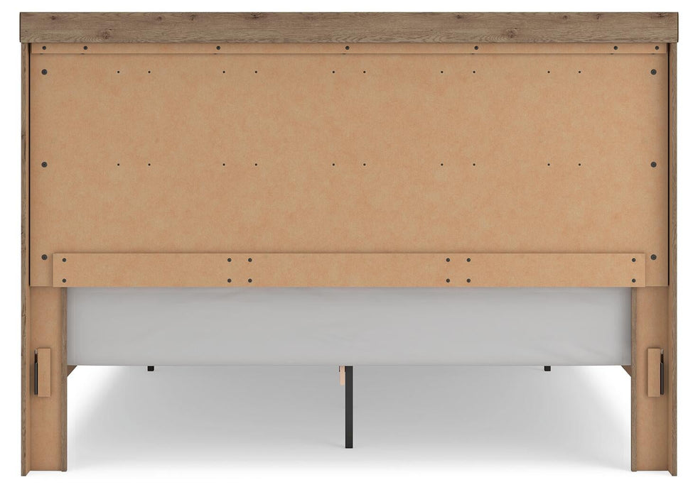 Garistyn King Panel Storage Bed, Dresser, Mirror, Chest and Nightstand