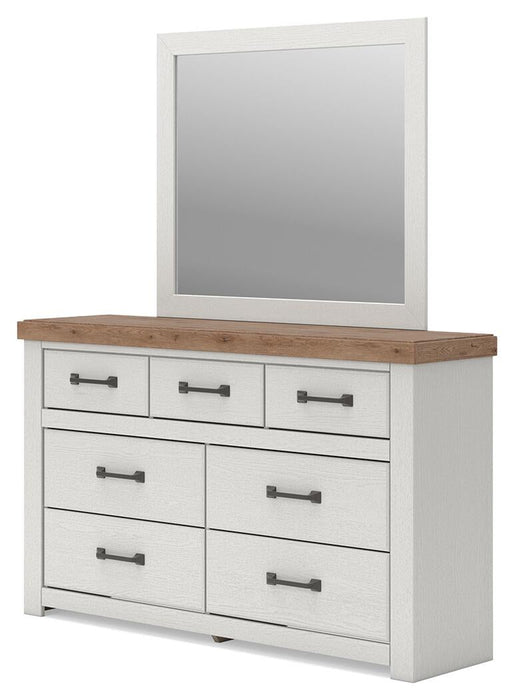 Savonport Queen Panel Storage Bed. Dresser, Mirror and Nightstand