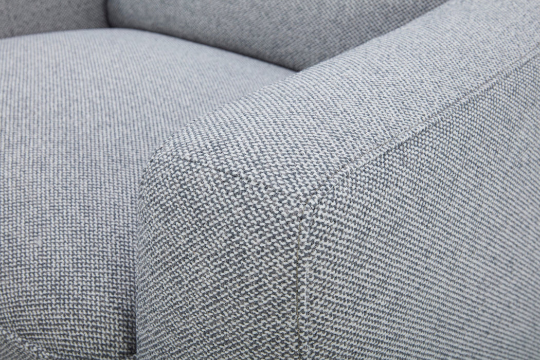 Ava Stonewash Fabric Power Recliner with Power Headrest & Lumbar