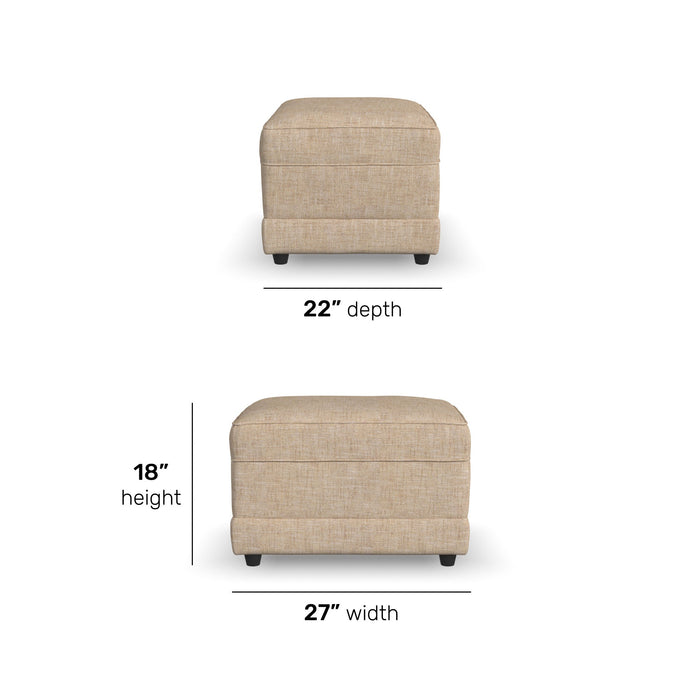 Aggie Fabric Ottoman