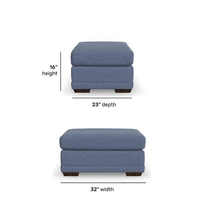 Jewel Fabric Ottoman