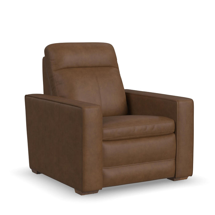 Dutch Cortado Leather Power Recliner with Power Headrest & Lumbar