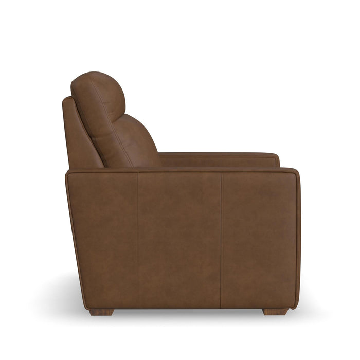 Dutch Cortado Leather Power Recliner with Power Headrest & Lumbar