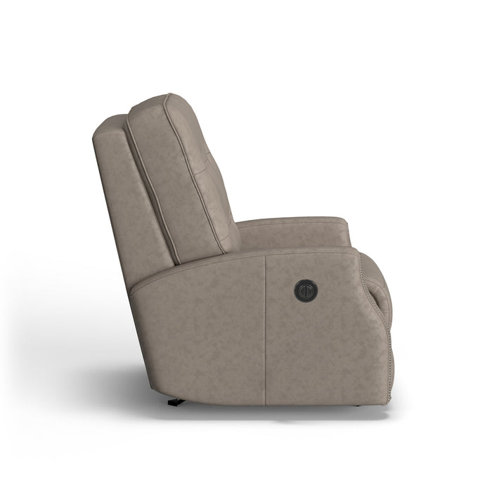 Devon Leather Power Rocking Recliner