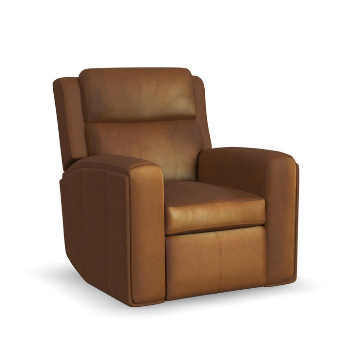 Wyatt Canyon Leather Power Recliner with Power Headrest & Lumbar