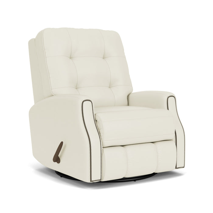Devon Leather Swivel Gliding Recliner
