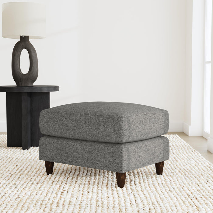 Fern Fabric Ottoman