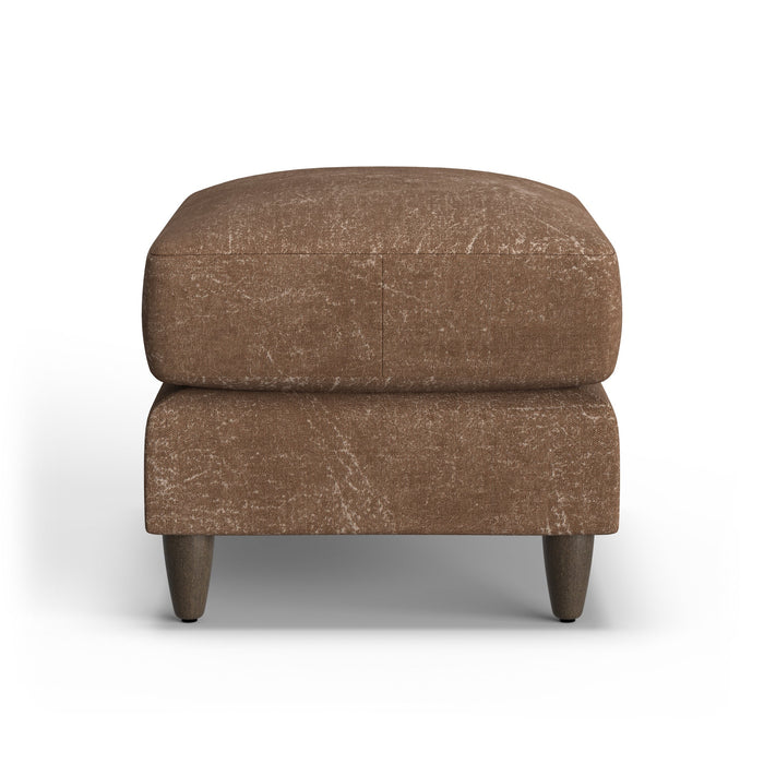 Fern Fabric Ottoman