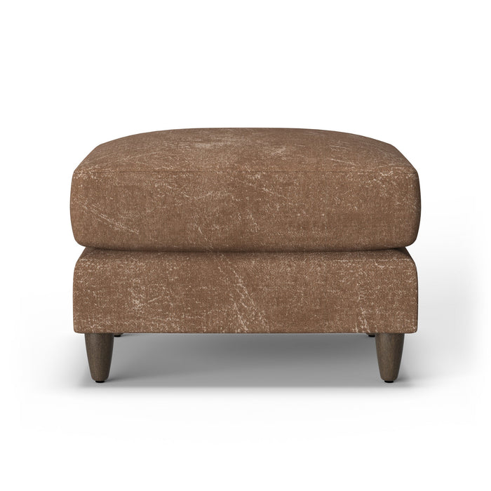 Fern Fabric Ottoman