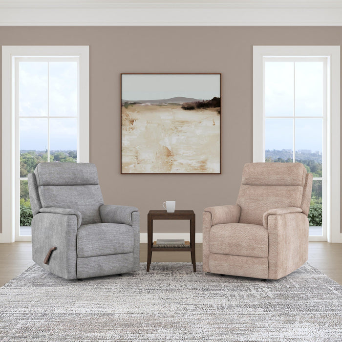 Compact Shoreline Fabric Perfect Match Gliding Recliner
