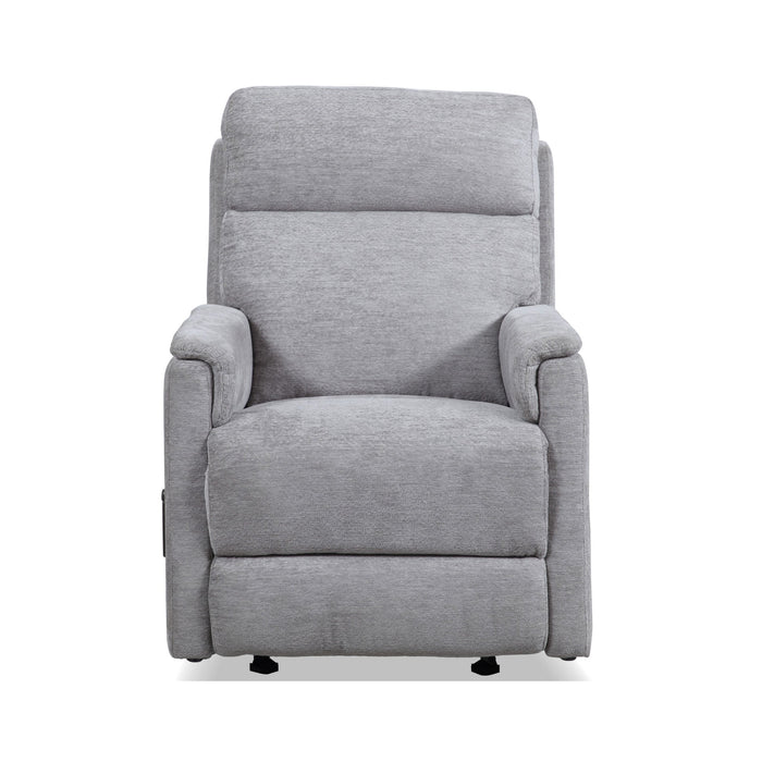 Compact Moon Gray Fabric Perfect Match Gliding Recliner