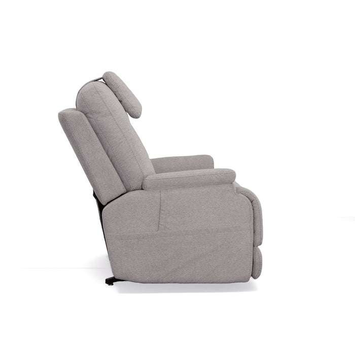 Zecliner Model 1 Dove Fabric Power Lift Sleep Recliner with Power Headrest & Lumbar