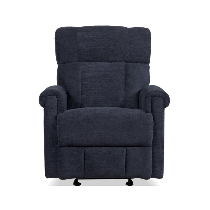 Classic Nocturne Fabric Perfect Match Power Gliding Recliner with Power Headrest & Lumbar