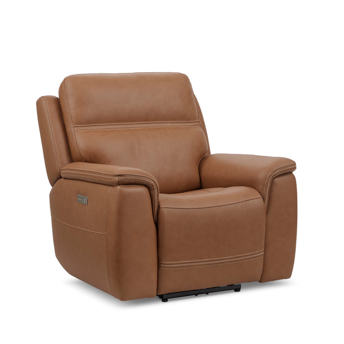 Sawyer Harvest Leather Power Recliner with Power Headrest & Lumbar