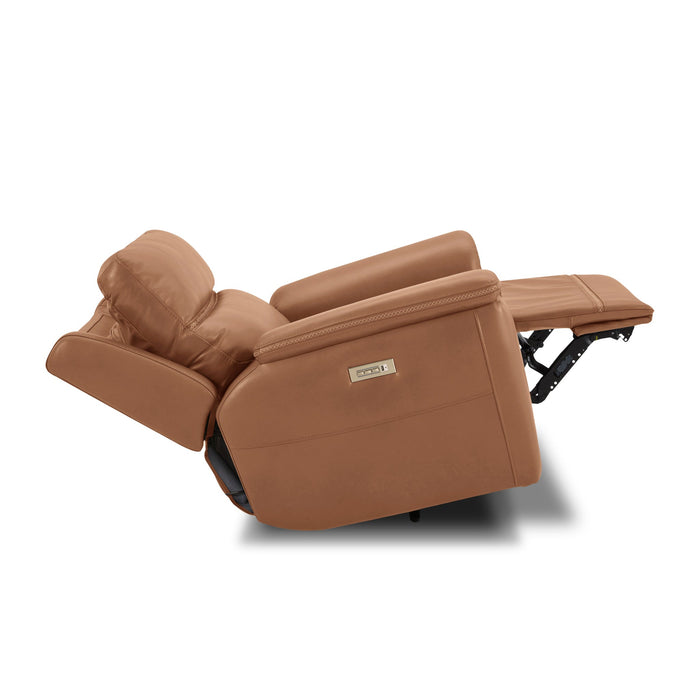 Sawyer Harvest Leather Power Recliner with Power Headrest & Lumbar