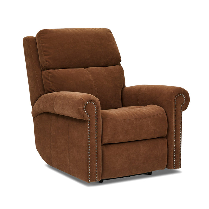 Bernard Leather Power Recliner with Power Headrest & Lumbar