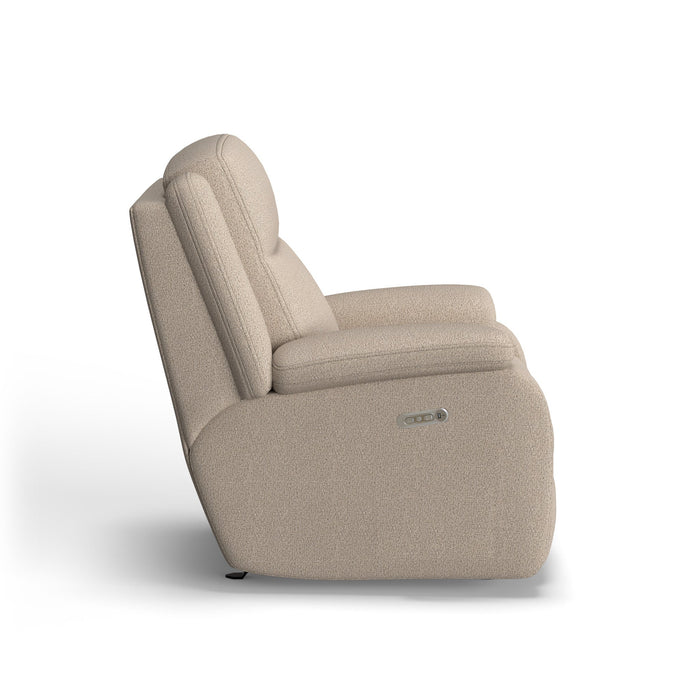 Magnus Fabric Power Rocking Recliner with Power Headrest