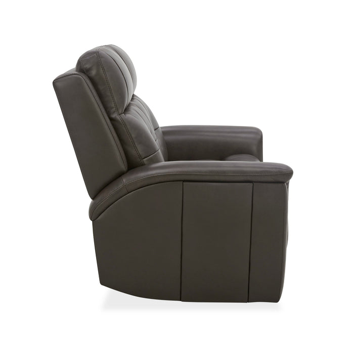 Ranger Rustic Brown Leather Power Reclining Loveseat with Power Headrest, Lumbar, Heat & Massage