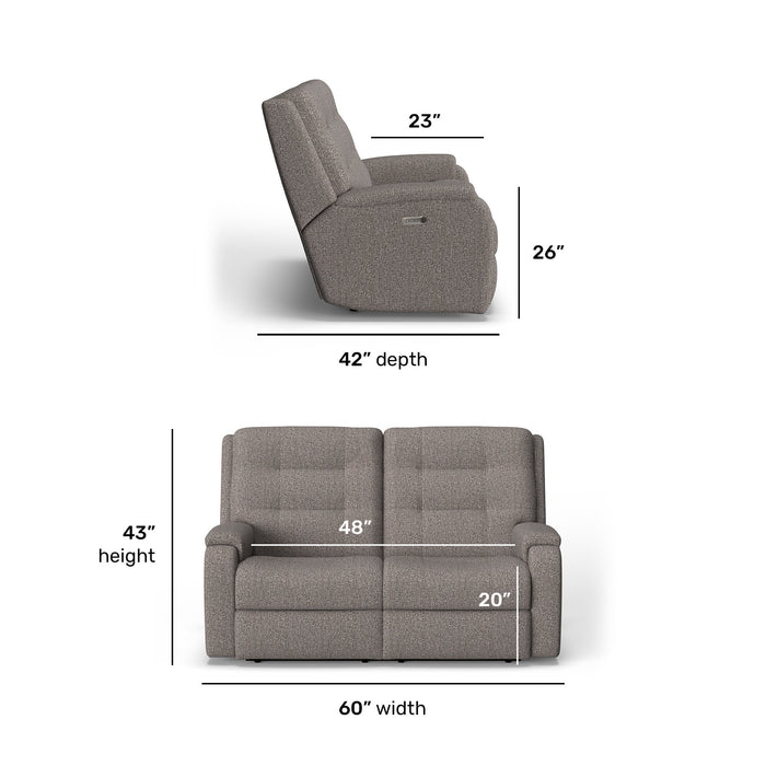 Arlo Fabric Reclining Loveseat