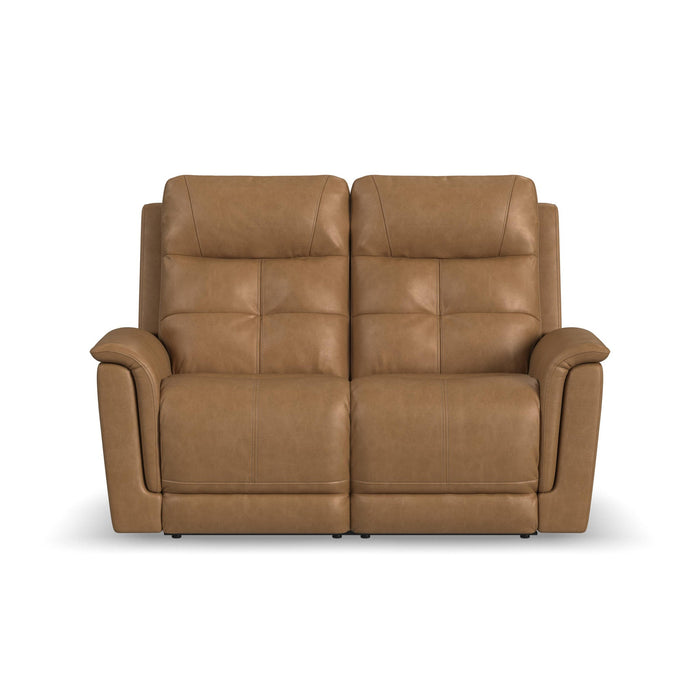 Ranger Oakridge Leather Power Reclining Loveseat with Power Headrest, Lumbar, Heat & Massage