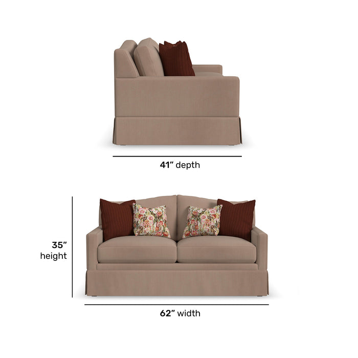 Lottie Fabric Loveseat