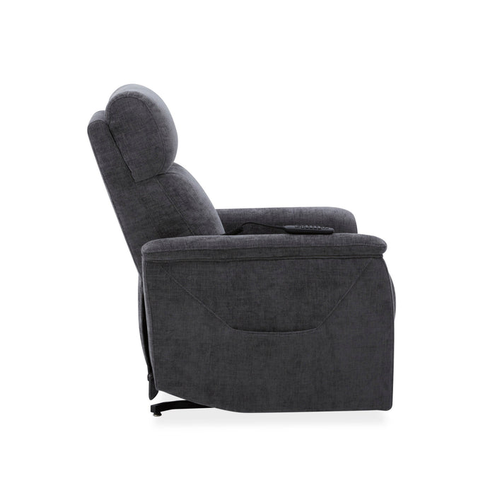 Luma Petite Shadow Fabric Petite Power Lift Recliner with Power Headrest, Lumbar, Heat & Massage