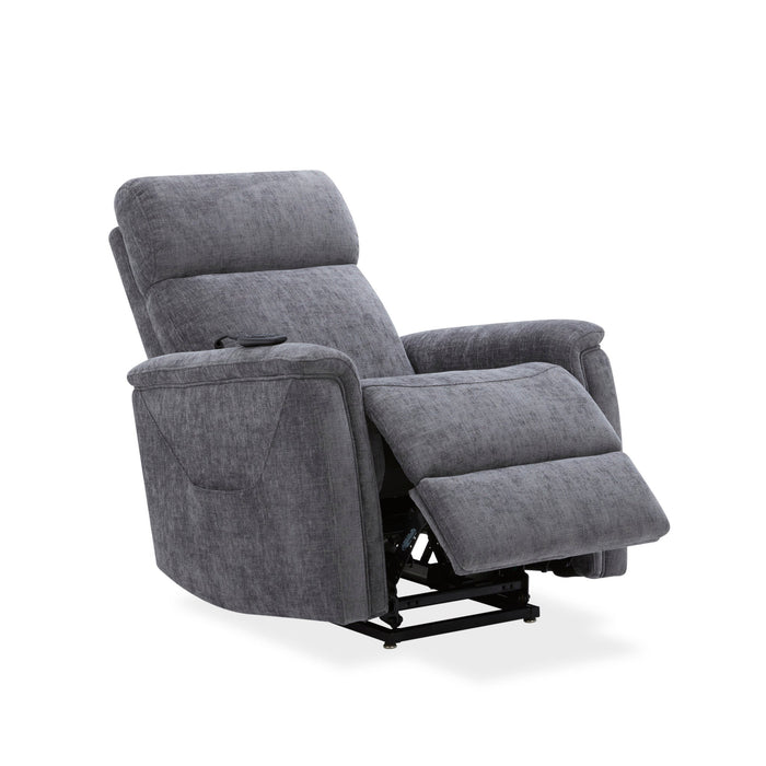 Luma Petite Shadow Fabric Petite Power Lift Recliner with Power Headrest, Lumbar, Heat & Massage