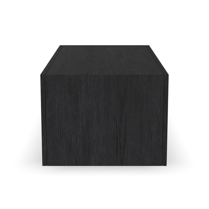 Waterfall Black Rectangular Coffee Table