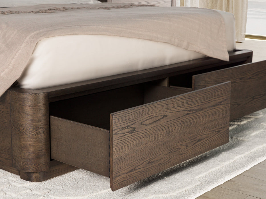 Athens Queen Upholstered Storage Bed