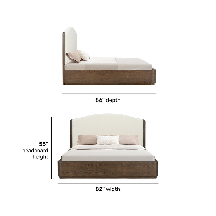 Athens King Upholstered Bed