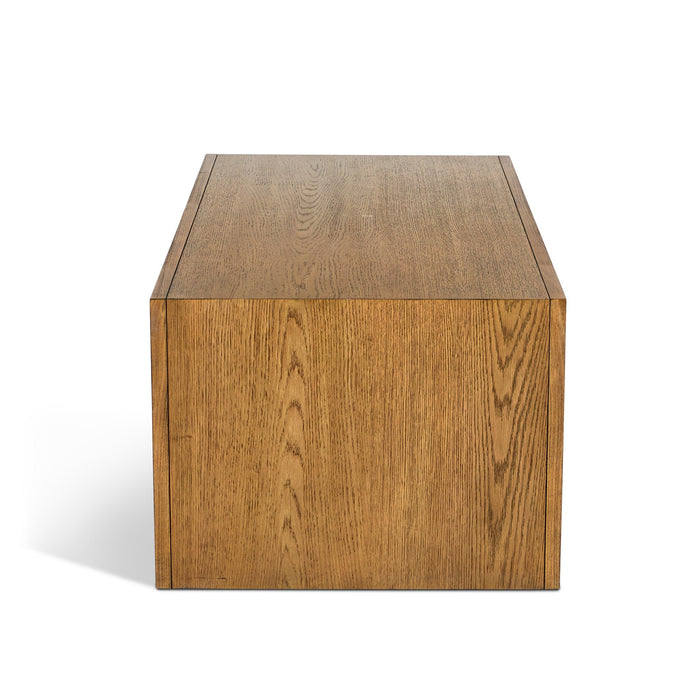 Waterfall Brown Rectangular Coffee Table