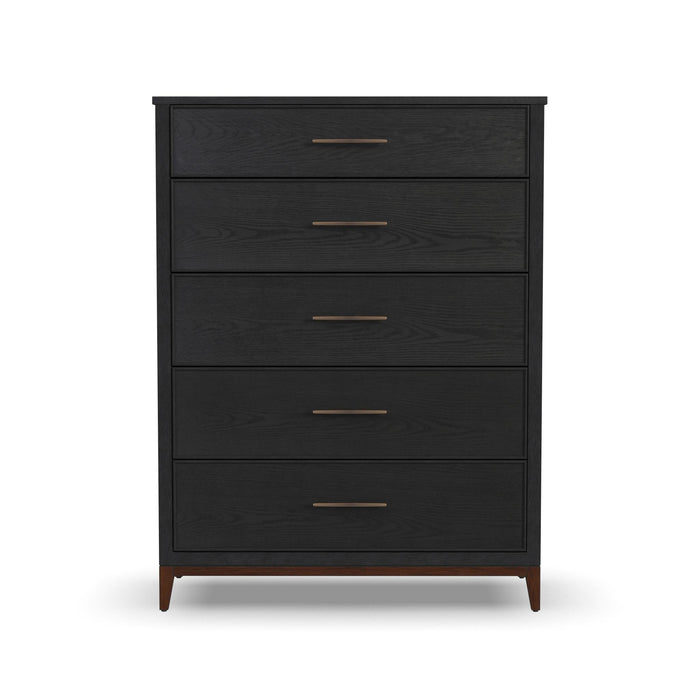 Waterfall Black Drawer Chest