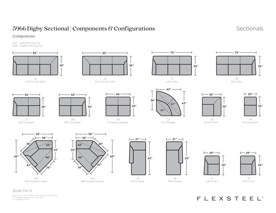 Digby Fabric Sectional