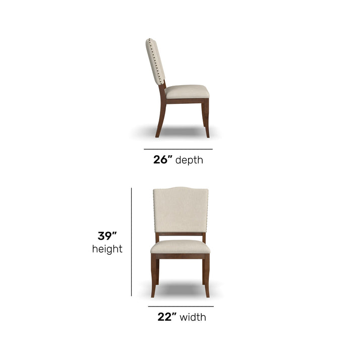 Bellevue Pair of Upholstered Dining Chairs
