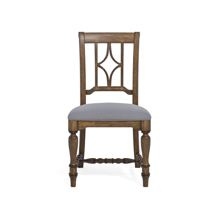 Plymouth Gray Pair of Upholstered Dining Chairs