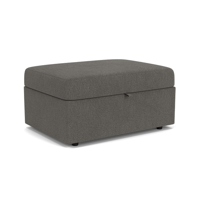 Sky Fabric Storage Ottoman