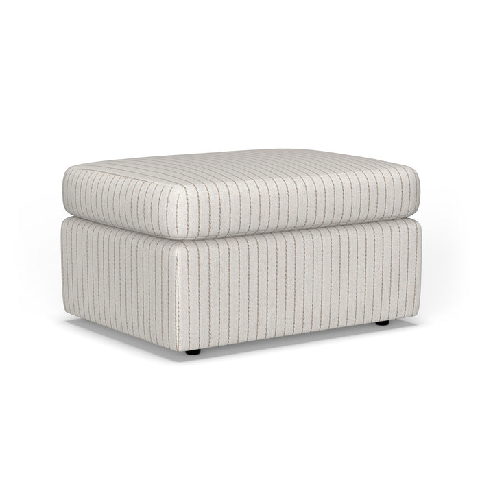 Sky Fabric Ottoman