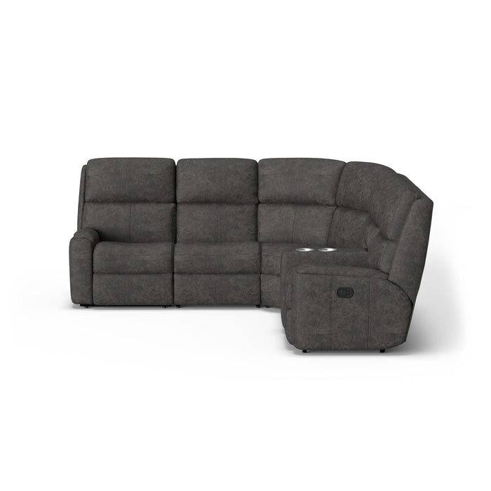 Rio Leather Reclining Sectional