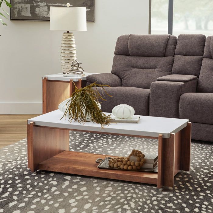 Lincoln Rectangular Coffee Table with Casters