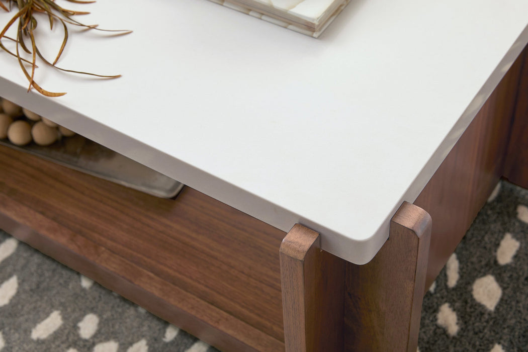 Lincoln Rectangular Coffee Table with Casters