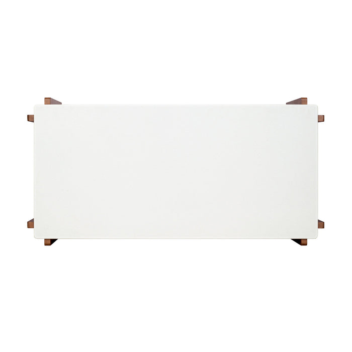 Lincoln Rectangular Coffee Table with Casters