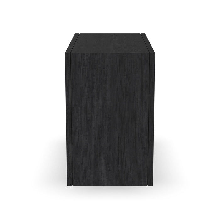Waterfall Black Accent Table
