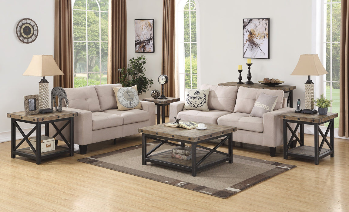 Carpenter Brown Square Coffee Table