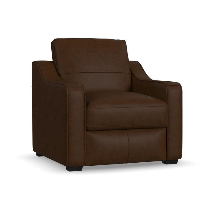Hudson Woodland Leather Chair